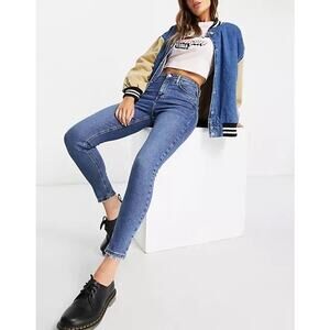 Topshop Jamie medium wash high waisted skinny jeans jeggings 26x30